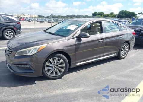 2016 Hyundai Sonata Sport z USA, uszkodzony, nr VIN 5NPE34AFXGH314033